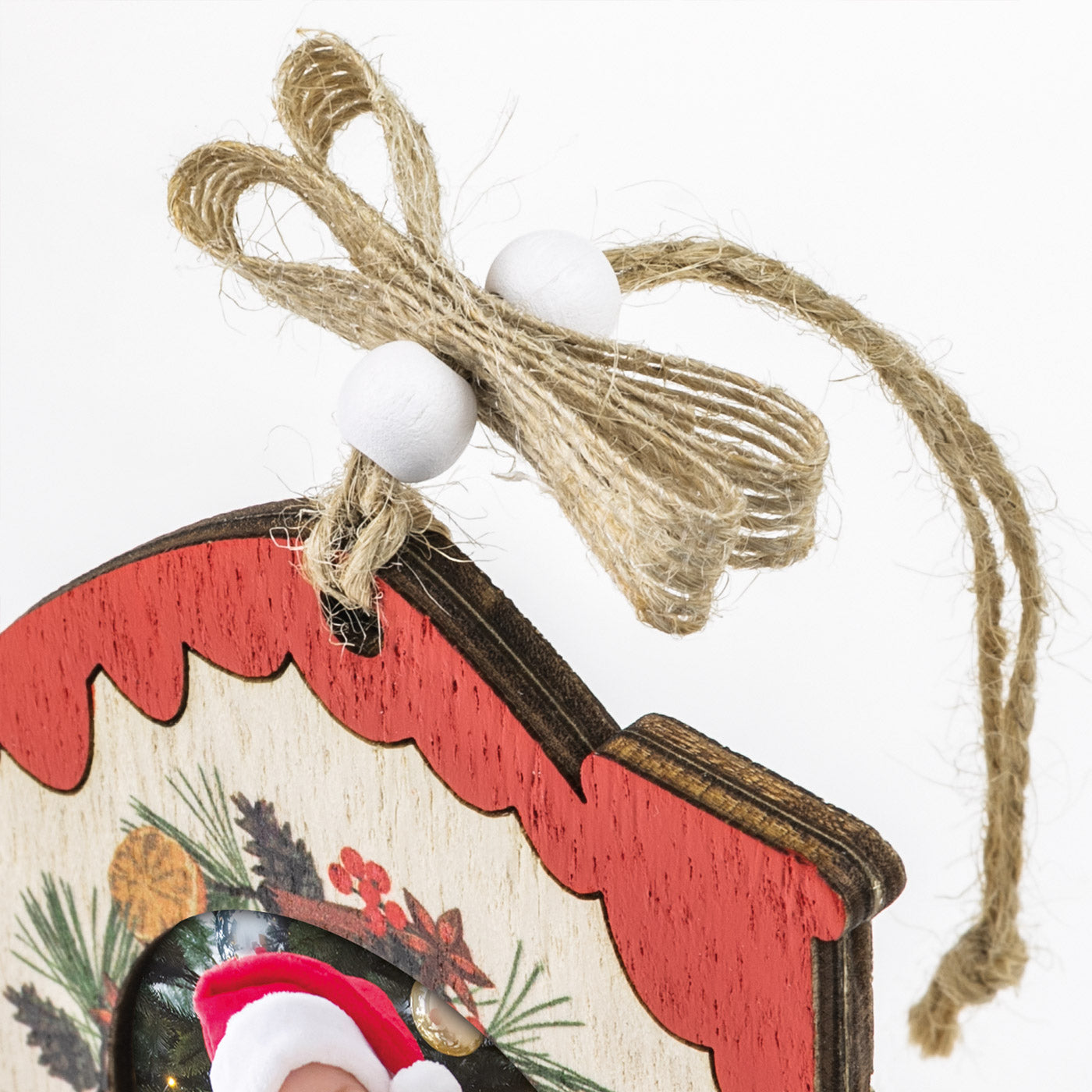 Pallina di Natale Casa con Renna