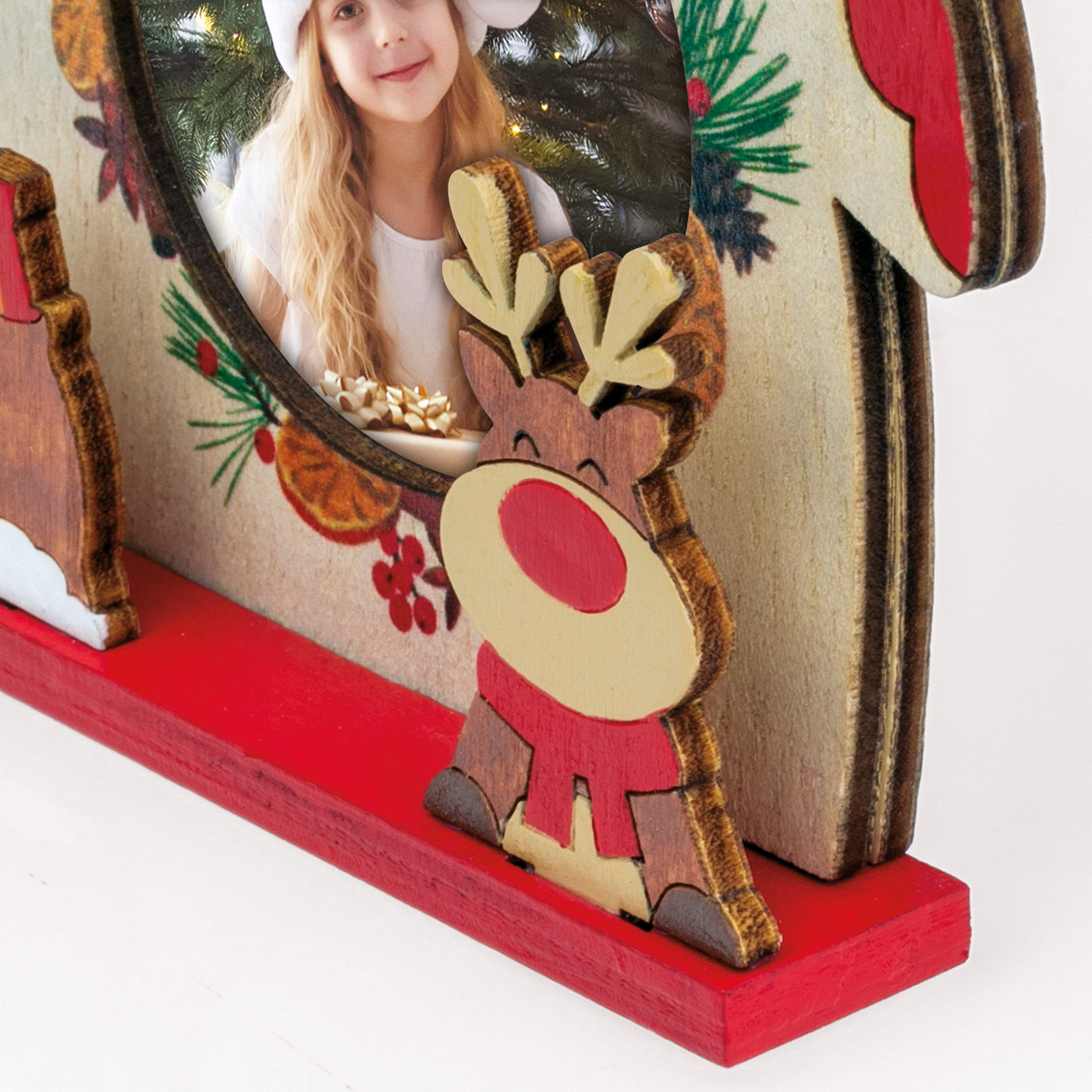 Pallina di Natale Casa con Renna