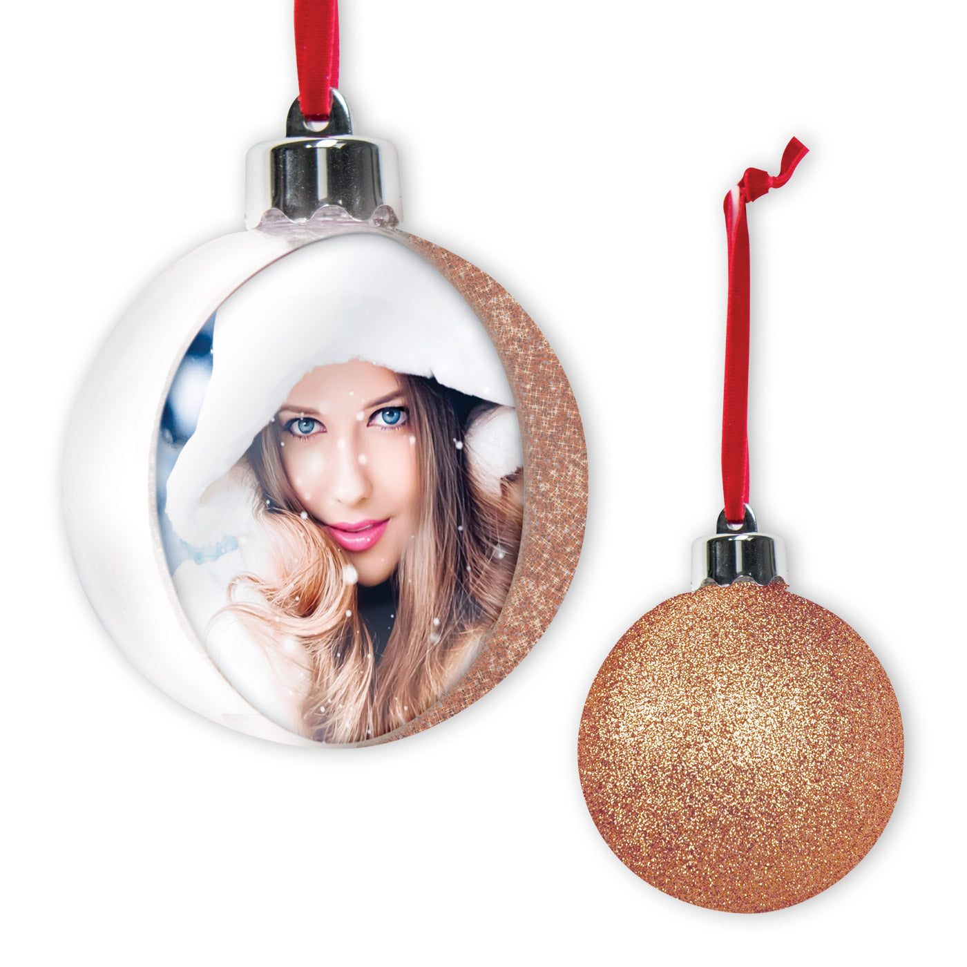 Pallina di Natale Glitter Personalizzata