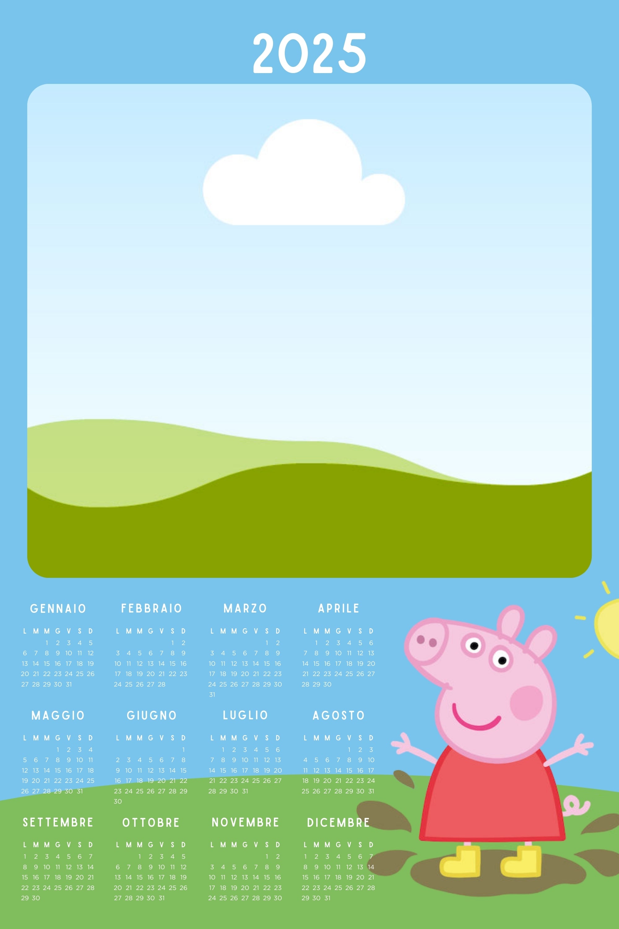 Calendario Peppa Pig