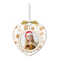 Pallina di Natale Cuore in Legno